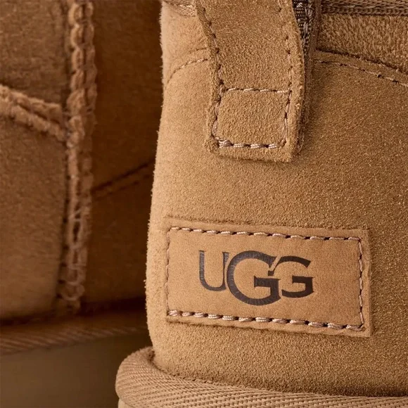 UGG Boots Classic Ultra Mini in Chestnut - Picture 4 of 14